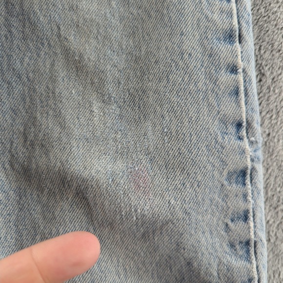 Vintage Levis SilverTab Loose Jeans Fits 26x28 Light Blue Distressed Y2K - Picture 11 of 16